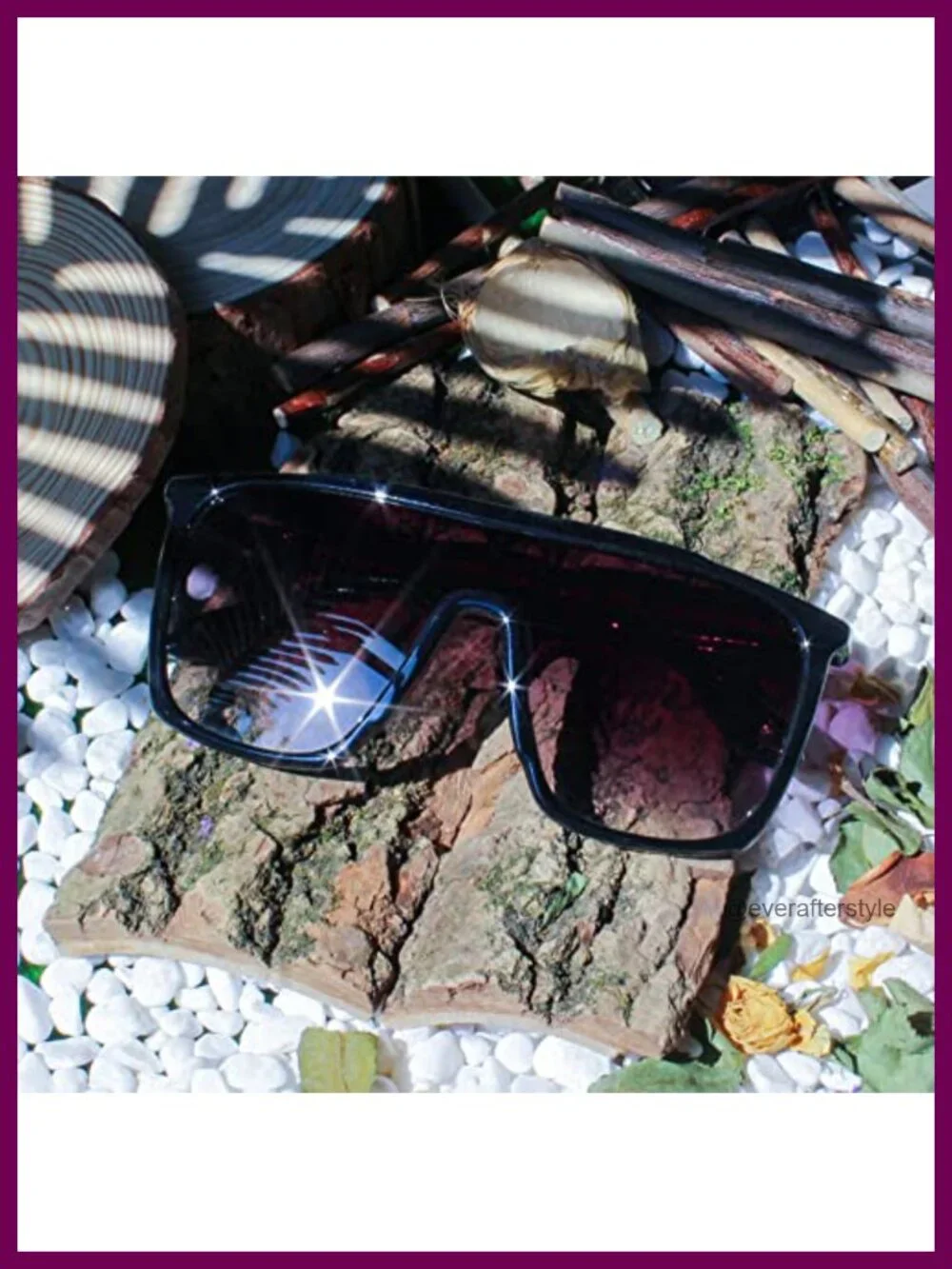 Oversized 70s Retro Shield Sunglasses Women Men Vintage